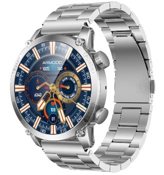 Armodd Silentwatch 7 Pro GPS stříbrná s kovovým řemínkem originální ciferník